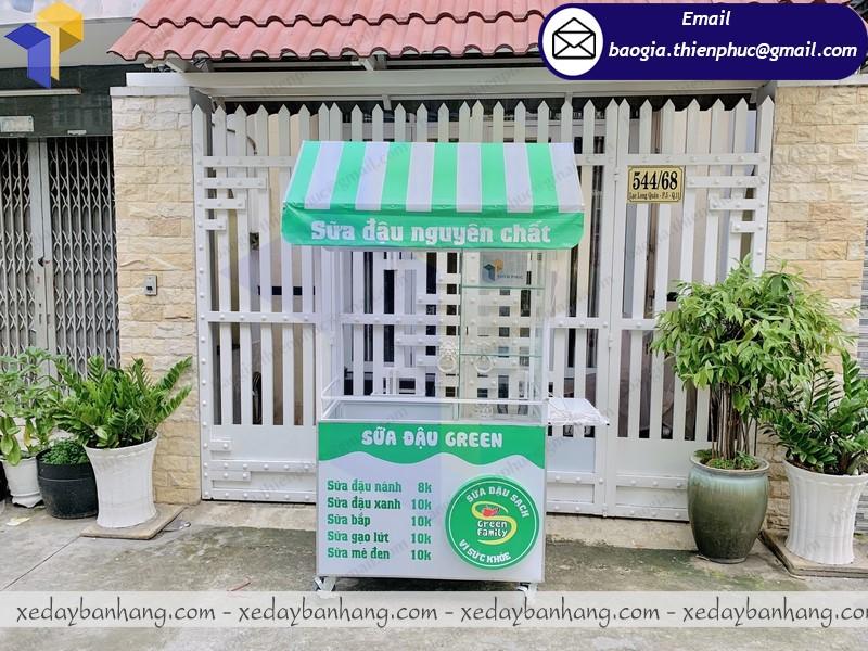 Thiết kế tủ inox bán sữa đậu nành lưu động giá rẻ quận Gò Vấp